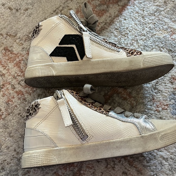 Dolce Vita Zonya sz 6 lizard leopard sneakers - Picture 3 of 7